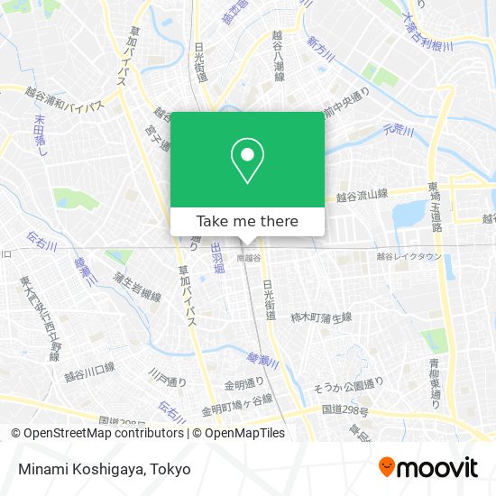 Minami Koshigaya map