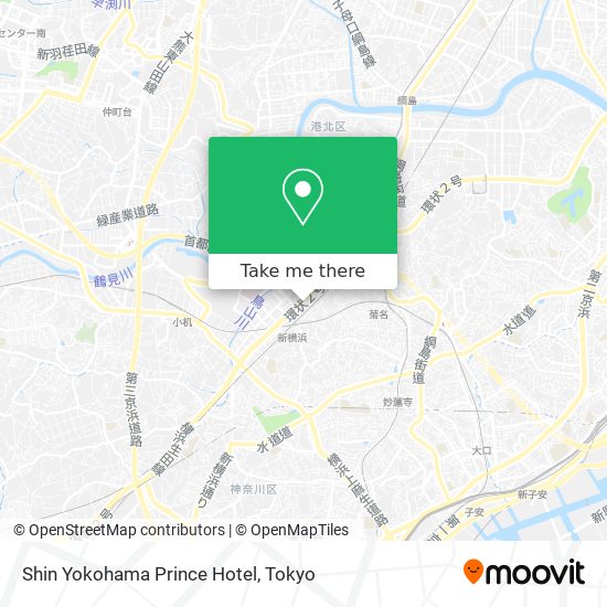 Shin Yokohama Prince Hotel map
