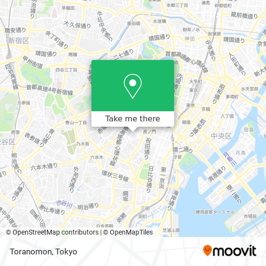 Toranomon map