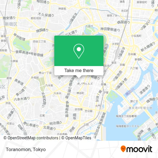 Toranomon map