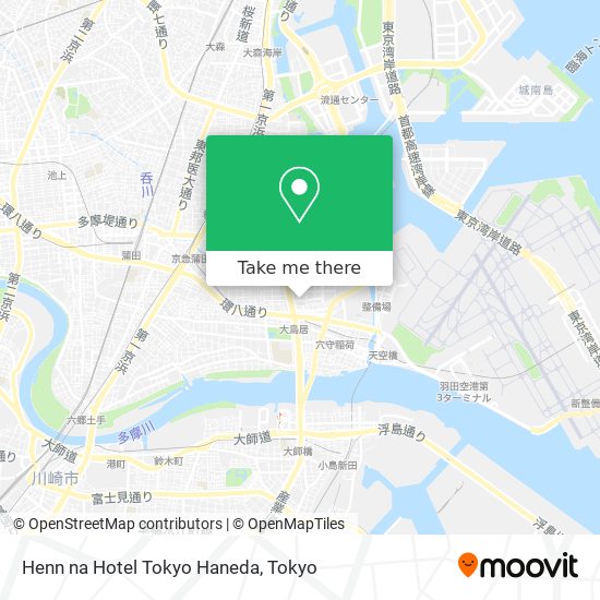 Henn na Hotel Tokyo Haneda map