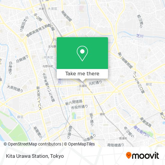 Kita Urawa Station map