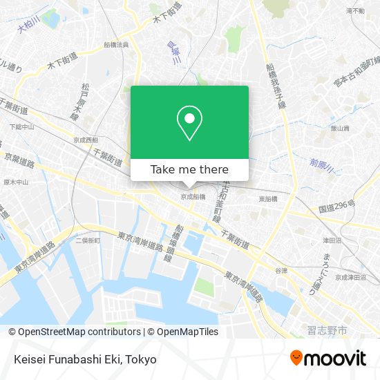 Keisei Funabashi Eki map