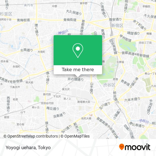 Yoyogi uehara map