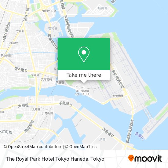 The Royal Park Hotel Tokyo Haneda map