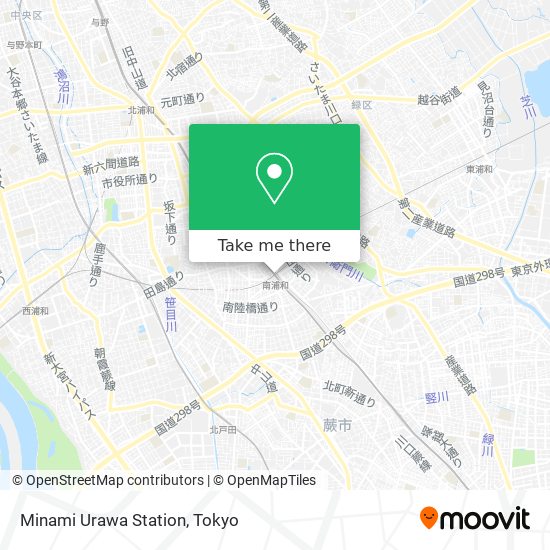 Minami Urawa Station map