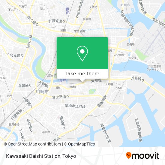 Kawasaki Daishi Station map