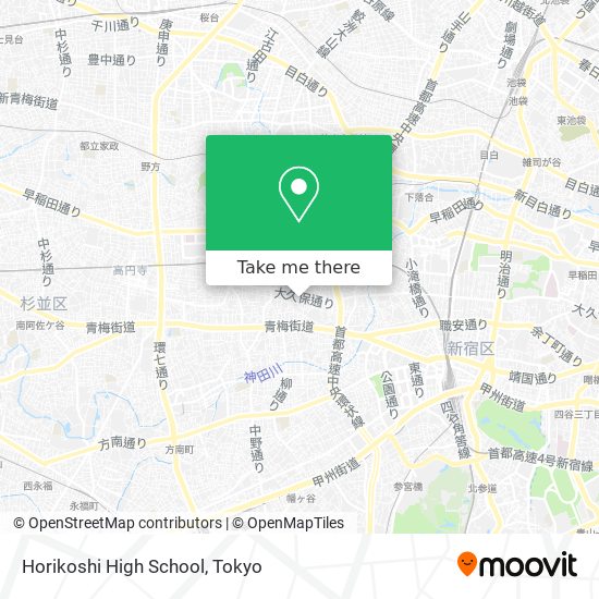 Horikoshi High School map