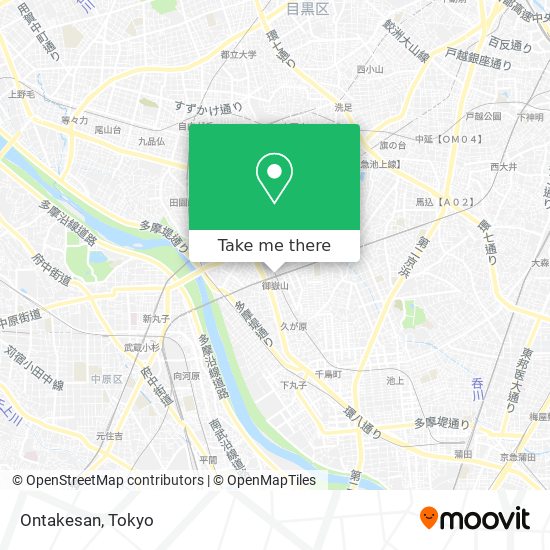 Ontakesan map