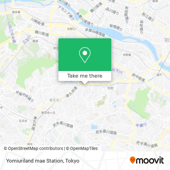 Yomiuriland mae Station map