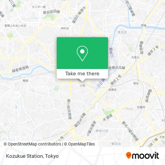 Kozukue Station map