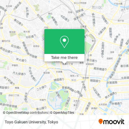 Toyo Gakuen University map