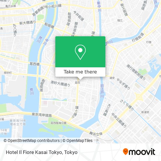 Hotel Il Fiore Kasai Tokyo map