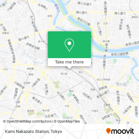 Kami Nakazato Station map