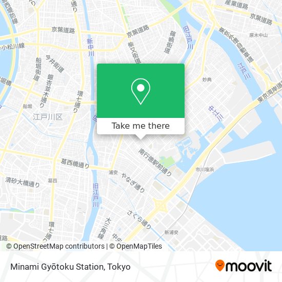 Minami Gyōtoku Station map