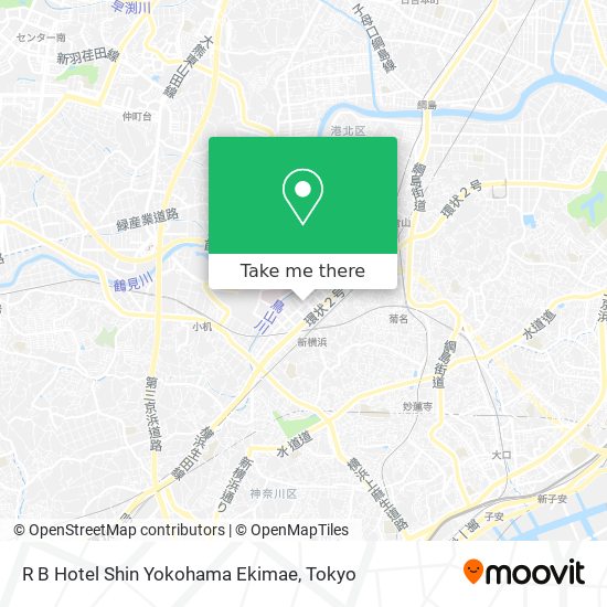 R B Hotel Shin Yokohama Ekimae map