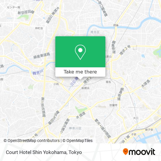 Court Hotel Shin Yokohama map
