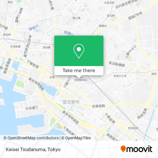 Keisei Tsudanuma map