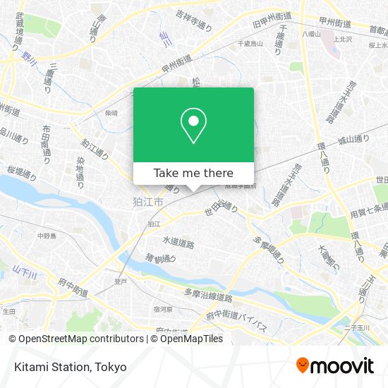 Kitami Station map
