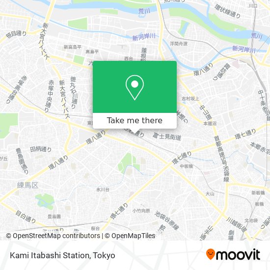 Kami Itabashi Station map