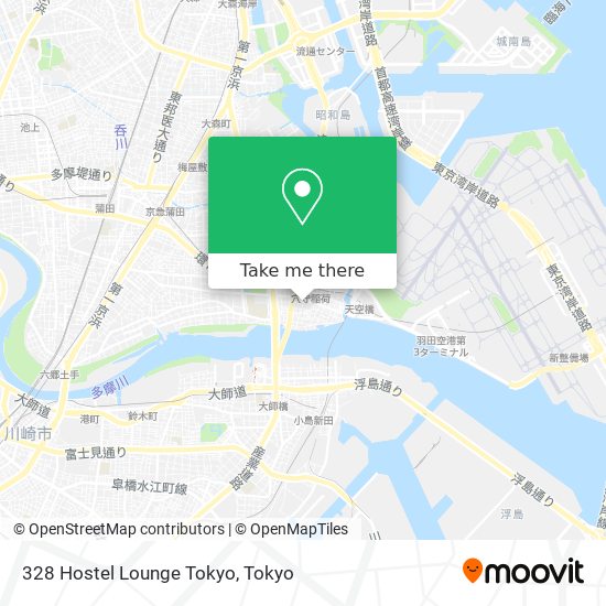 328 Hostel Lounge Tokyo map