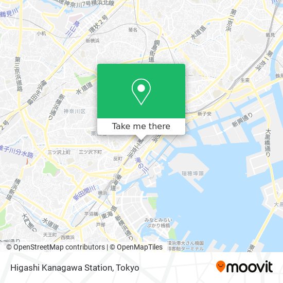 Higashi Kanagawa Station map