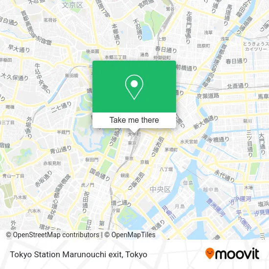 Tokyo Station Marunouchi Exit map