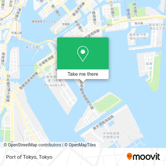 Port of Tokyo map