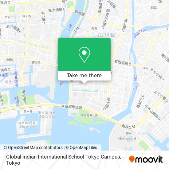 Global Indian International School Tokyo Campus map