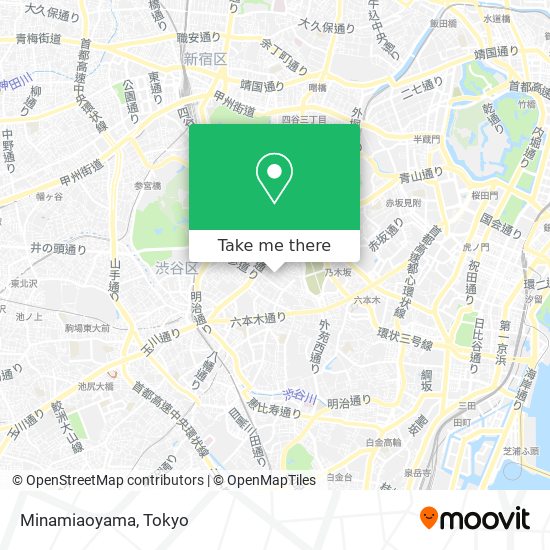 Minamiaoyama map