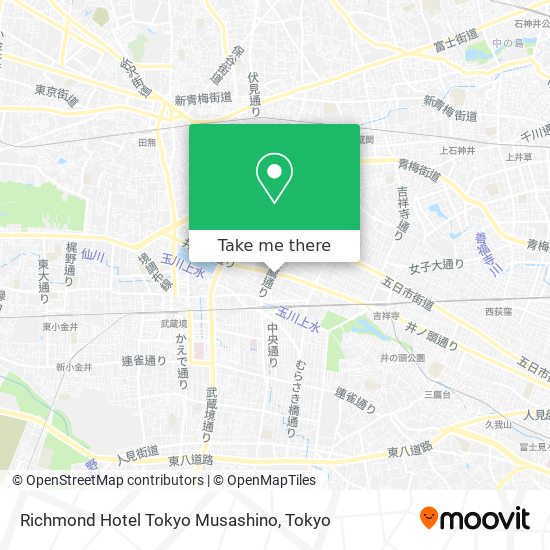 Richmond Hotel Tokyo Musashino map