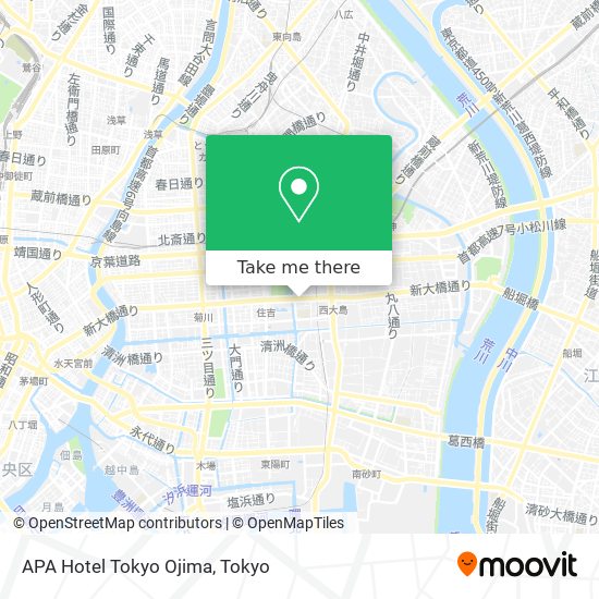 APA Hotel Tokyo Ojima map