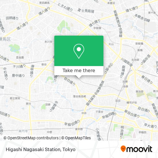 Higashi Nagasaki Station map