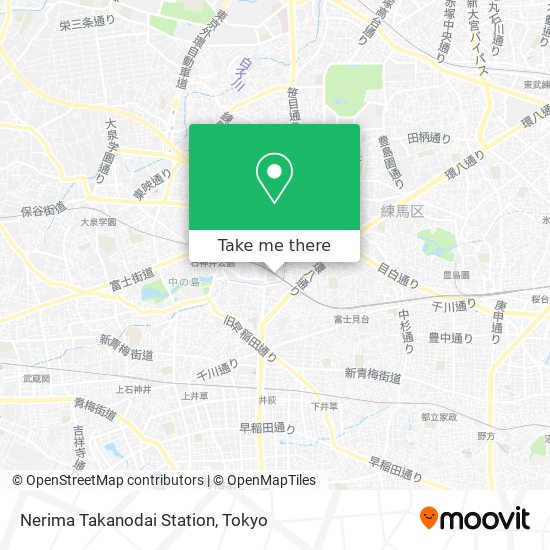 Nerima Takanodai Station map