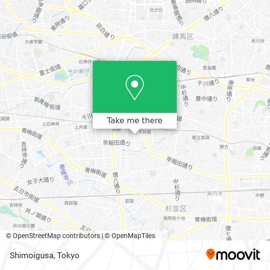 Shimoigusa map