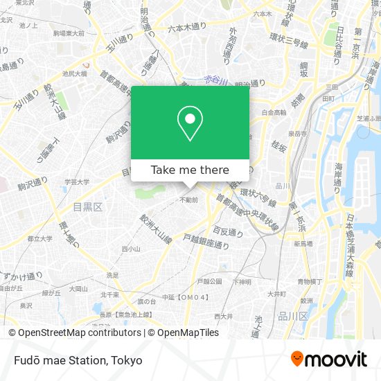 Fudō mae Station map