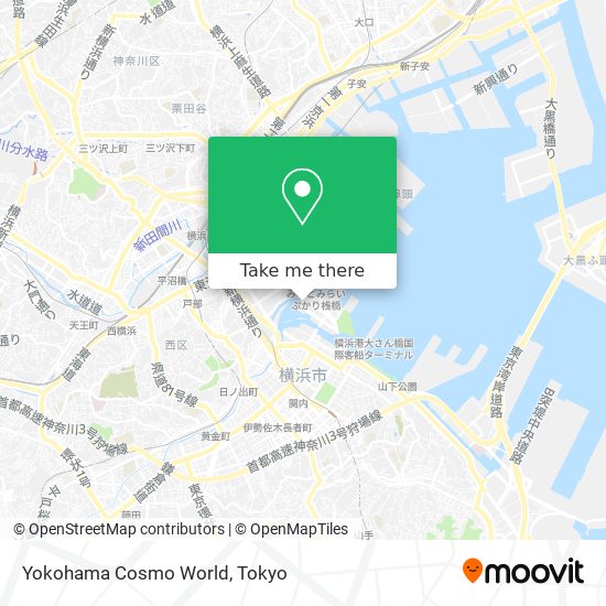 Yokohama Cosmo World map