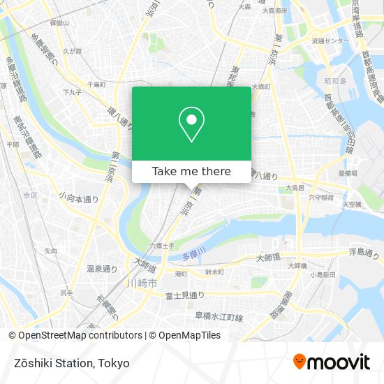Zōshiki Station map