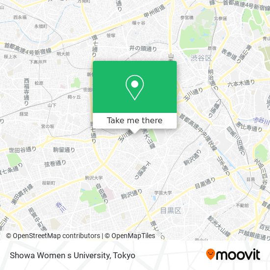 Showa Women s University map