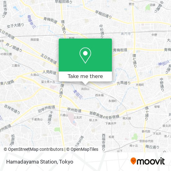 Hamadayama Station map