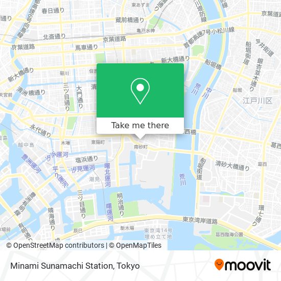 Minami Sunamachi Station map
