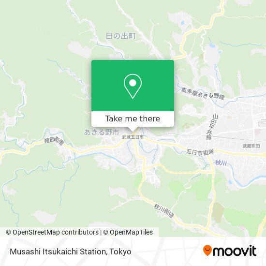 Musashi Itsukaichi Station map
