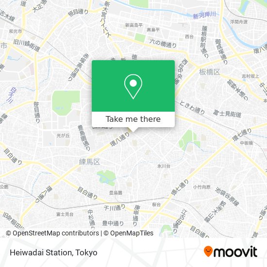 Heiwadai Station map