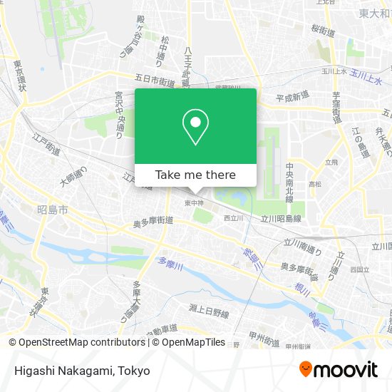 Higashi Nakagami map