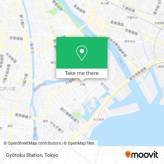 Gyōtoku Station map