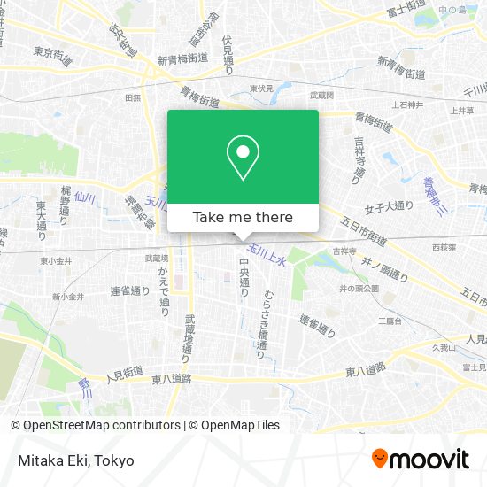 Mitaka Eki map