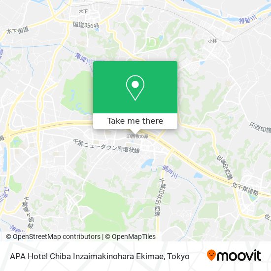 APA Hotel Chiba Inzaimakinohara Ekimae map