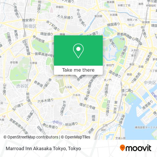 Marroad Inn Akasaka Tokyo map