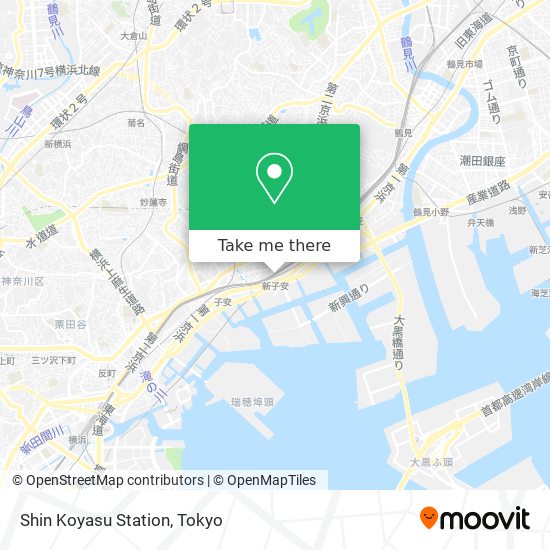 Shin Koyasu Station map