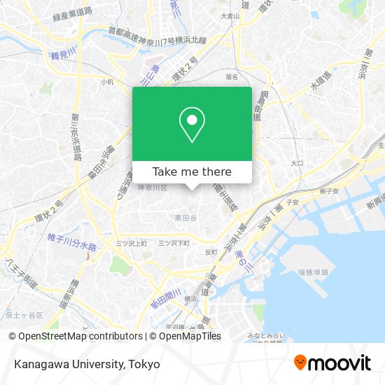 Kanagawa University map